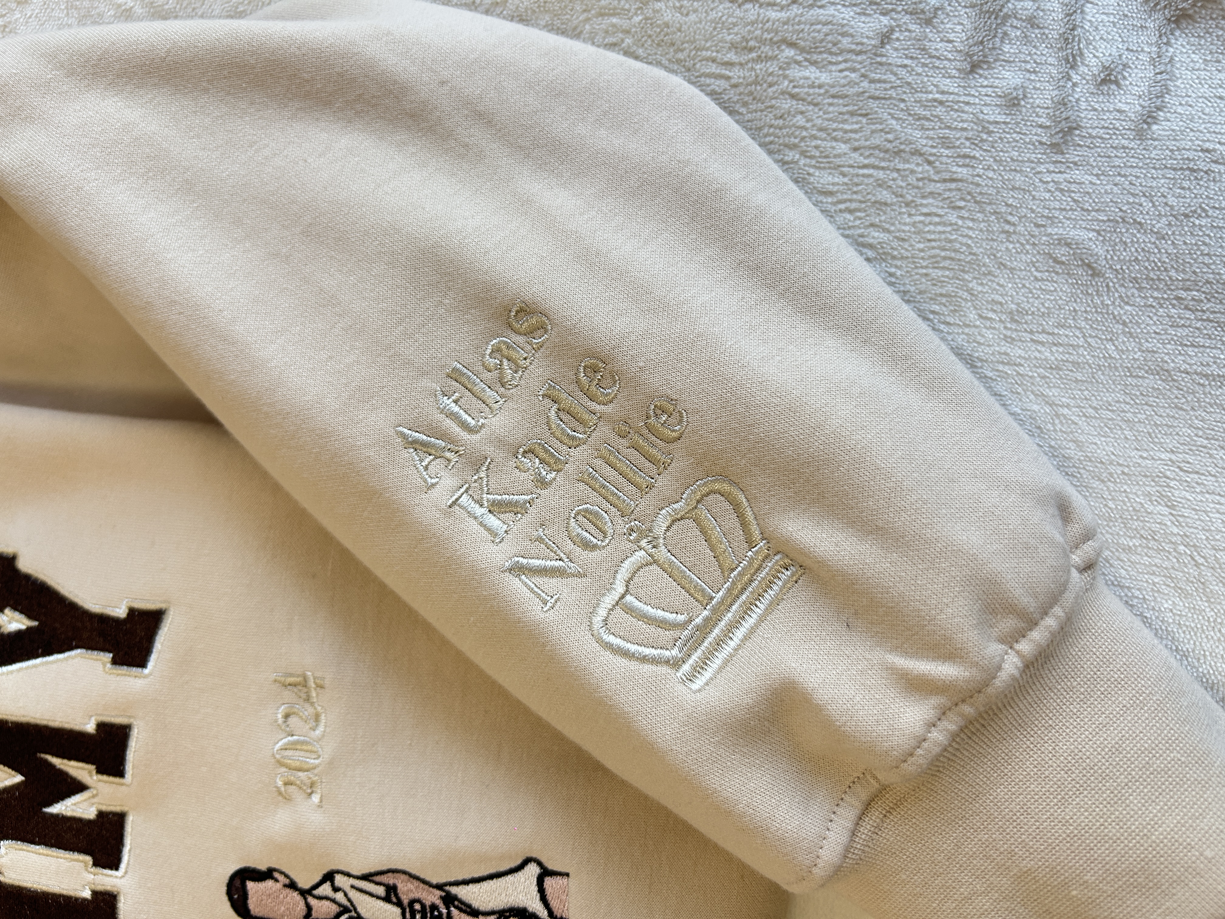 Custom Dad Photo Embroidery with nickname T-shirt/ Sweatshirt /Hoodie