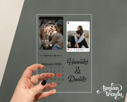 Personalized LED Picture Frame with Custom Date & Favorite Song, Perfect Gift for Special Occasions 💖