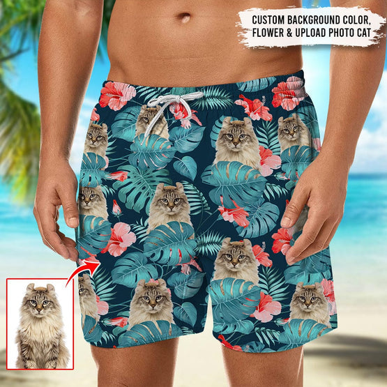 Upload Photo Cat Beach Short