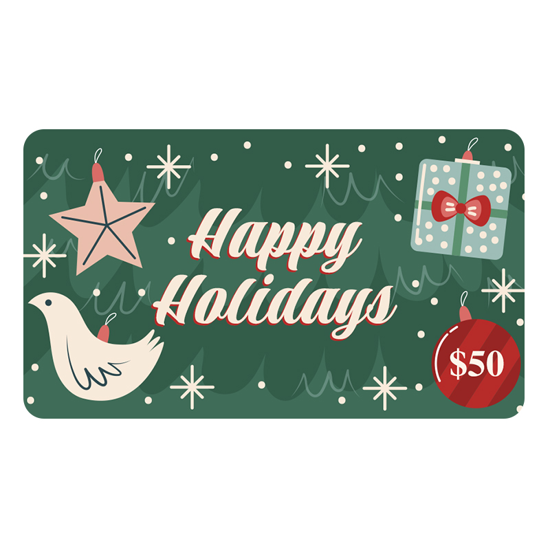 Happy Holidays gift card