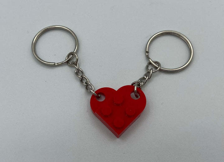 Brick Heart Keychain Set-ilovevango