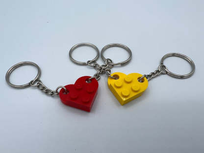 Brick Heart Keychain Set-ilovevango