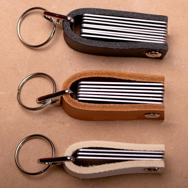Personalized Leather Keychain For Him
