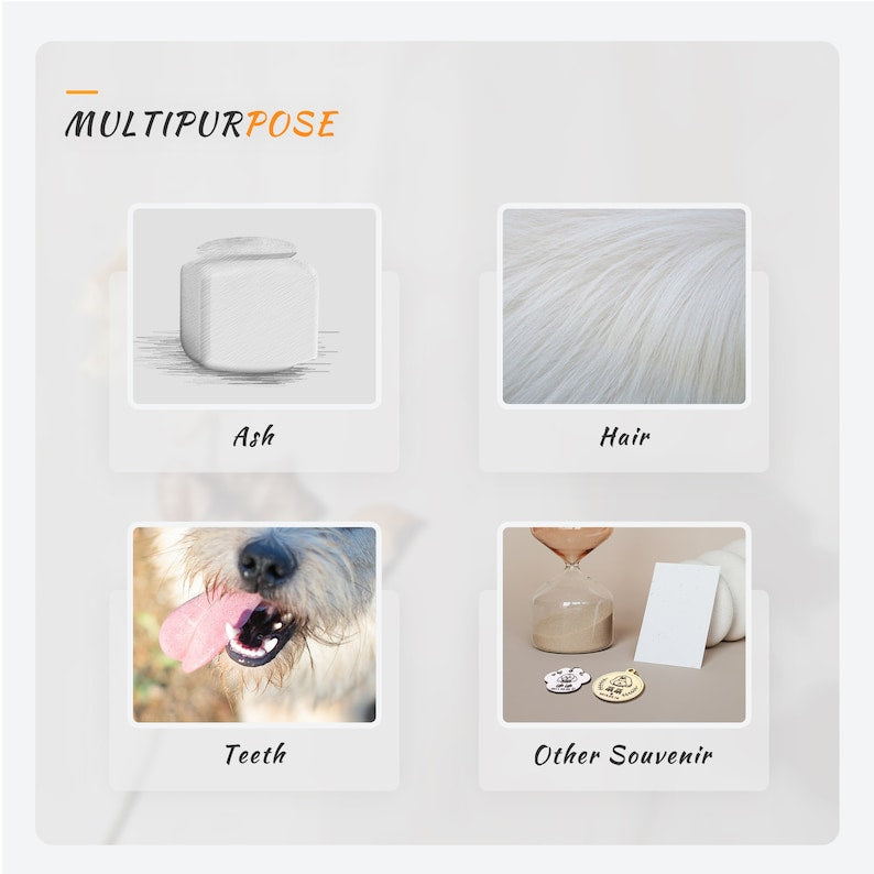 Custom Pet Urn with Name and Date - Modern Square Pet Ashes Cremation Urn - Personalized Pet Urns for Dogs Cats - Pet Memorial Art-ilovevango