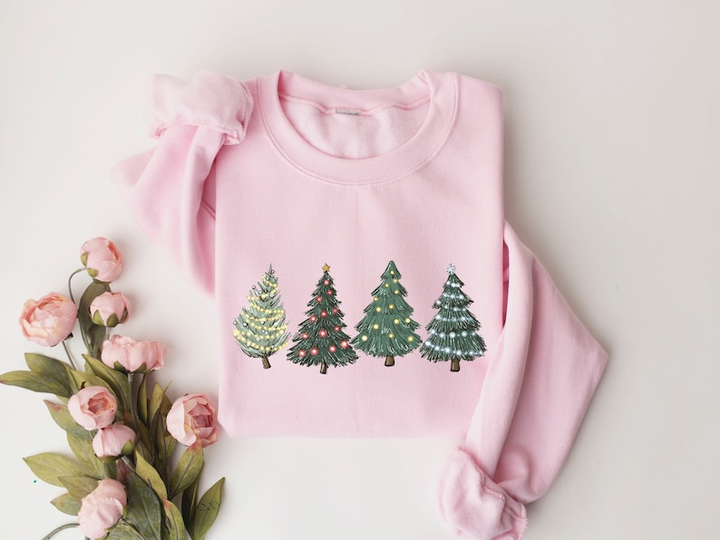Green Tree Christmas Sweater, Christmas Sweater, Christmas Crewneck, Christmas Tree Sweatshirt, Holiday Sweaters for Women, Winter Sweatshir