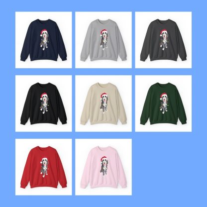 Custom Dog Sweatshirt, Holiday gift for Dog Lovers, Holiday Pet Crewneck, Personalized dog Christmas sweater, Custom Pet Illustration