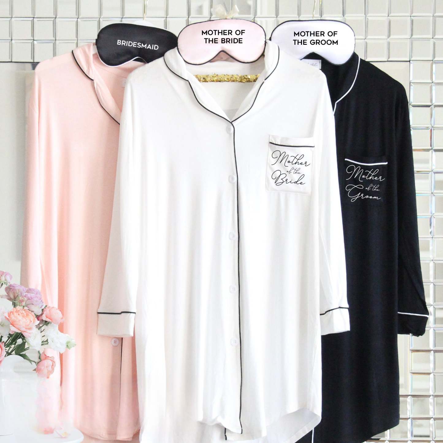 Mother of the Bride Pajamas Mother of the Bride Sleep Shirt Mother of the Groom Sleep Shirt Mother of the Bride Button Down-ilovevango