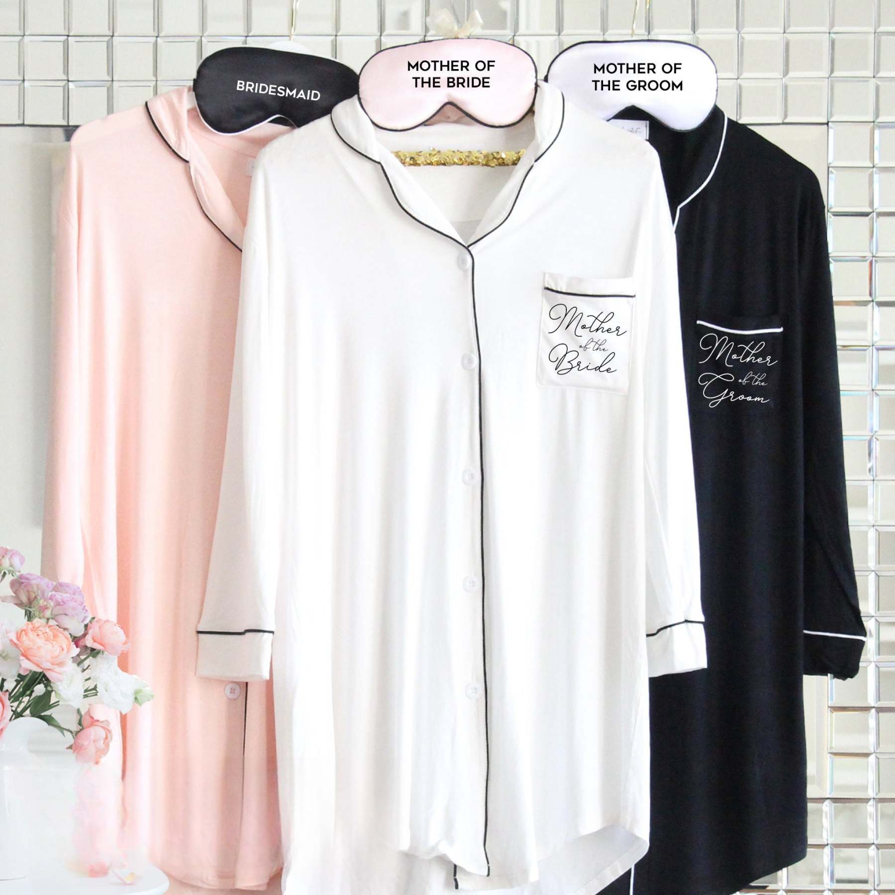 Mother of the Bride Pajamas Mother of the Bride Sleep Shirt Mother of the Groom Sleep Shirt Mother of the Bride Button Down-ilovevango