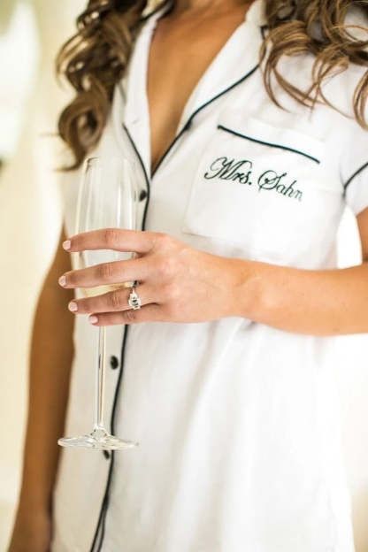 Custom Embroidered Pajamas Set Gift For Mom/Wife