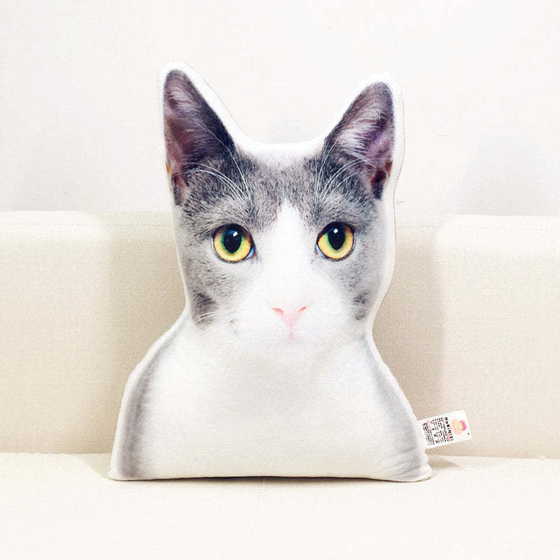3D Personalised pet photo cushion animal pillow customised custom gift memorial mother day home accessories dog cat lover stuffed plushy-ilovevango