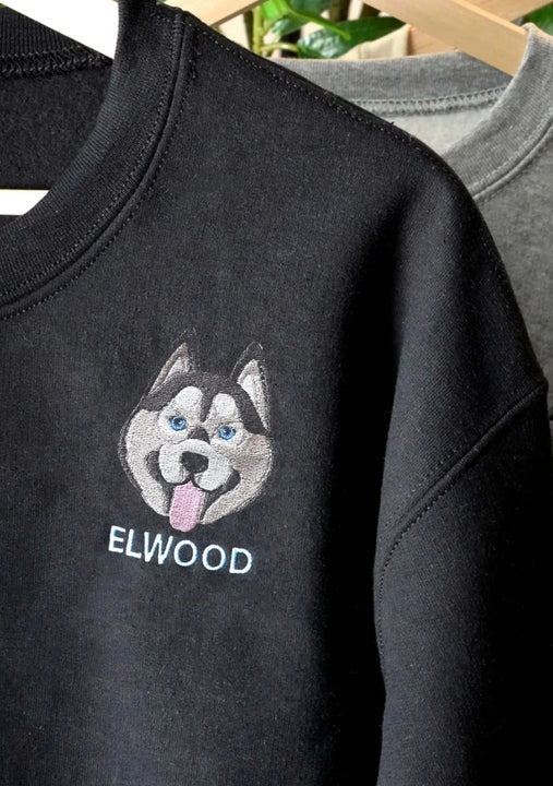 Custom embroidered pet T shirt, hoodie, sweatshirt embroidered Personalized, holiday Gift, embroidery sweatshirt, gift for friends-ilovevango