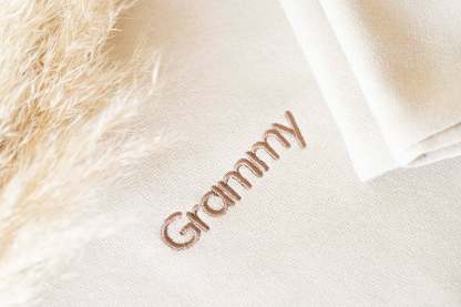 Custom Pocket and Sleeve Embroidered Sweatshirt, Embroidered Mom Grandmother Sweatshirt with Kids Names Kids Names, Personalized Embroidered-ilovevango