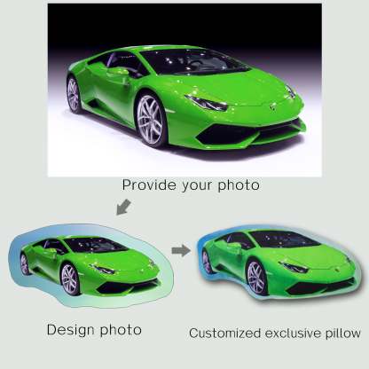 Personalized Photo DIY Car Cushion Racing Toys Motorcycle Pillow Custom Car Shape Pillow Picture Cushion Custom Car Pillow-ilovevango