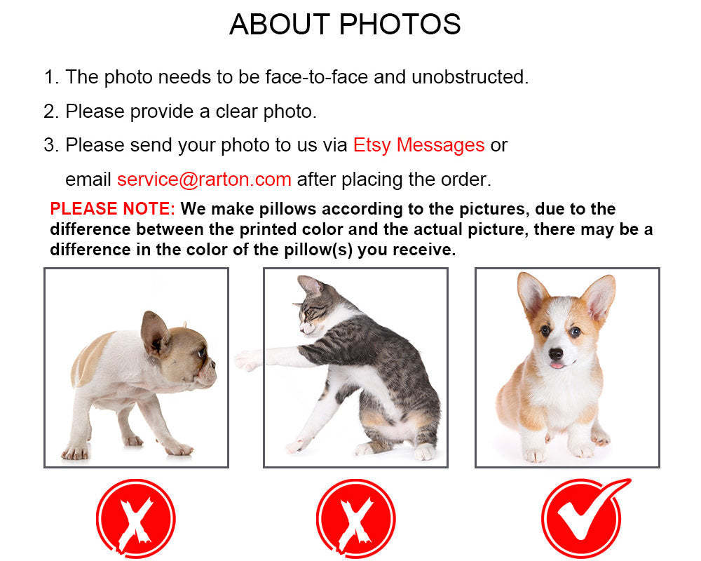 Custom Pet Pillow | Personalized Pillow | Pet Memorial Gift | Custom shaped pillow | Dog Pillow | Cat Pillow | Pet Lover Gift-ilovevango