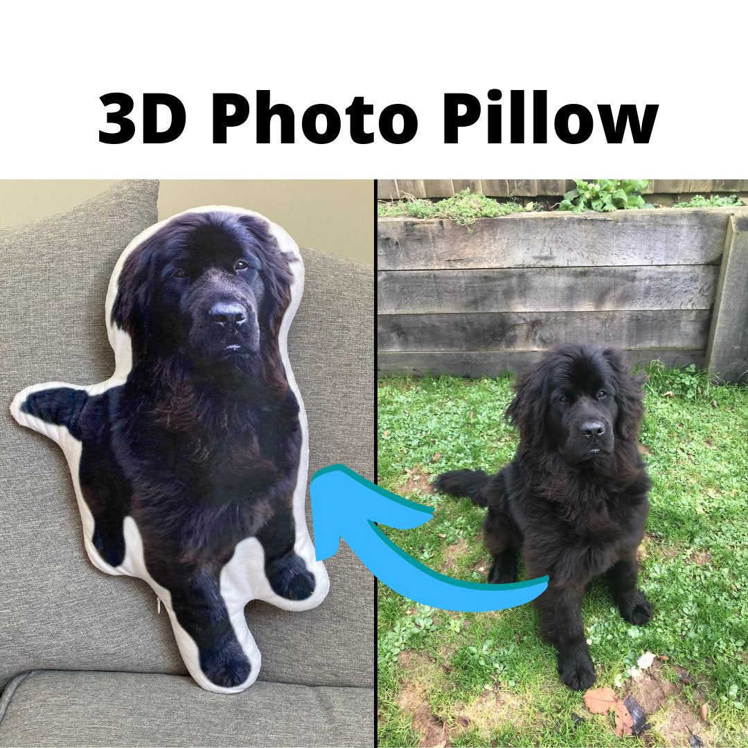 3D Personalised pet photo cushion animal pillow customised custom gift memorial mother day home accessories dog cat lover stuffed plushy-ilovevango