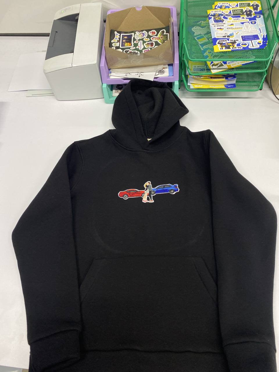 Gift for Boyfriend Embroidered by Car Family Couple Photo Portrait Hoodie Embroidery Photography Crewneck Sweatshirt Romantic Custom-ilovevango