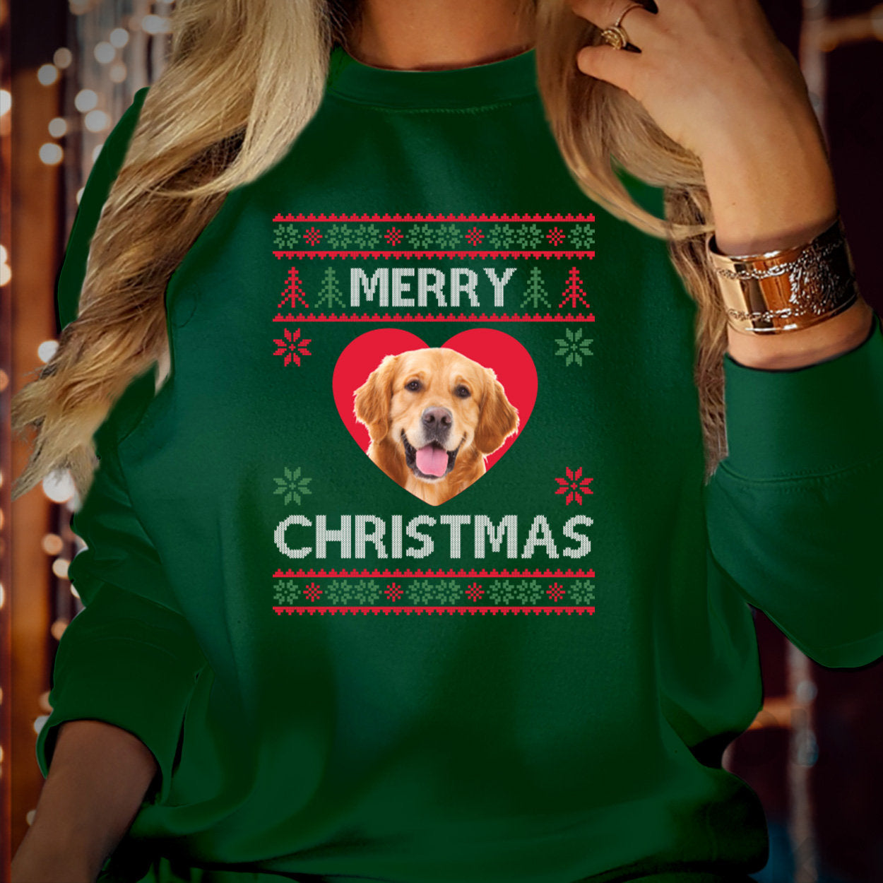 PERSONALISED_SWEATSHIRT CUSTOMISED Christmas Sweatshirt Ugly Xmas Personalised Image Photo Picture of Pet Cat Dog Mum Dad Gift Jumper-ilovevango