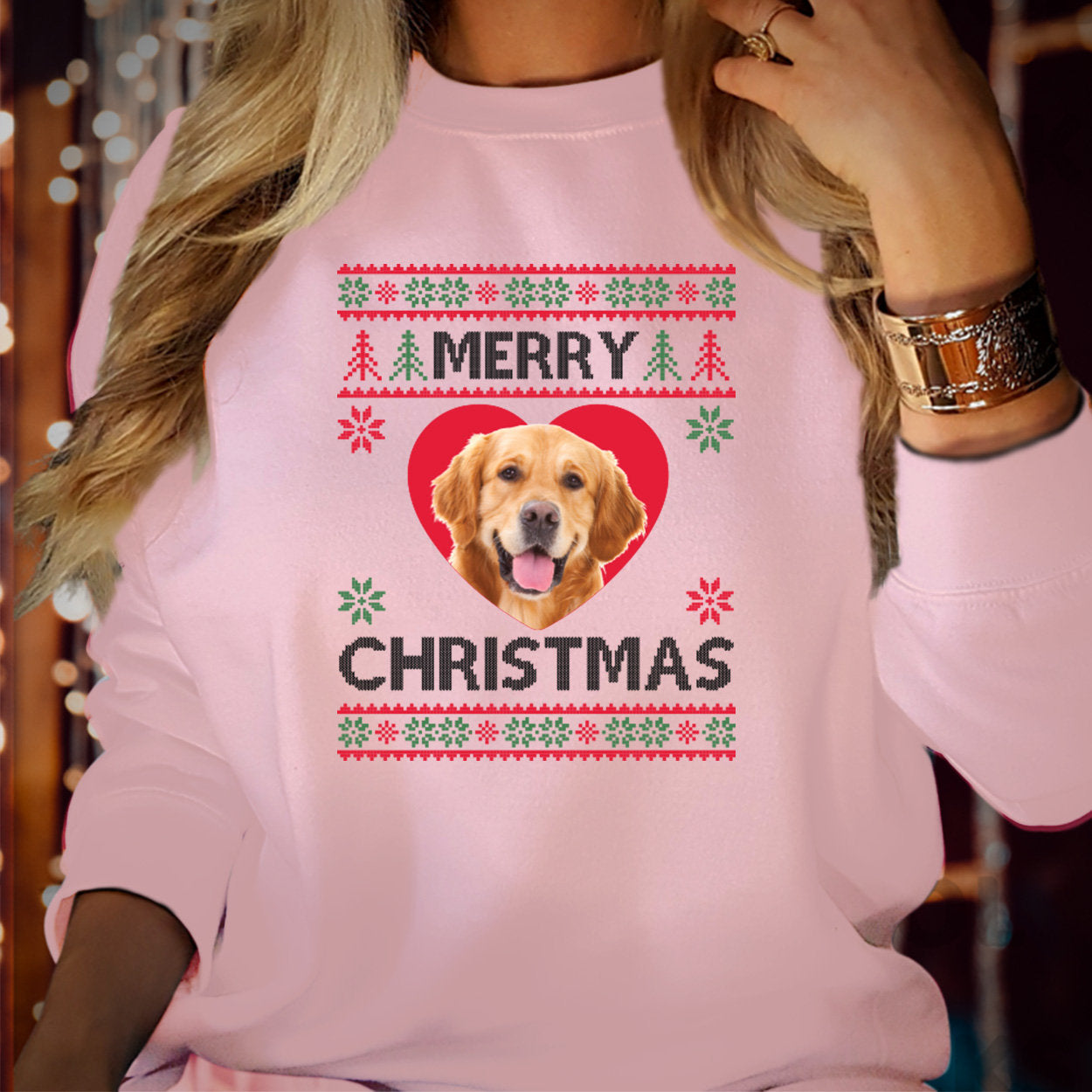 PERSONALISED_SWEATSHIRT CUSTOMISED Christmas Sweatshirt Ugly Xmas Personalised Image Photo Picture of Pet Cat Dog Mum Dad Gift Jumper-ilovevango