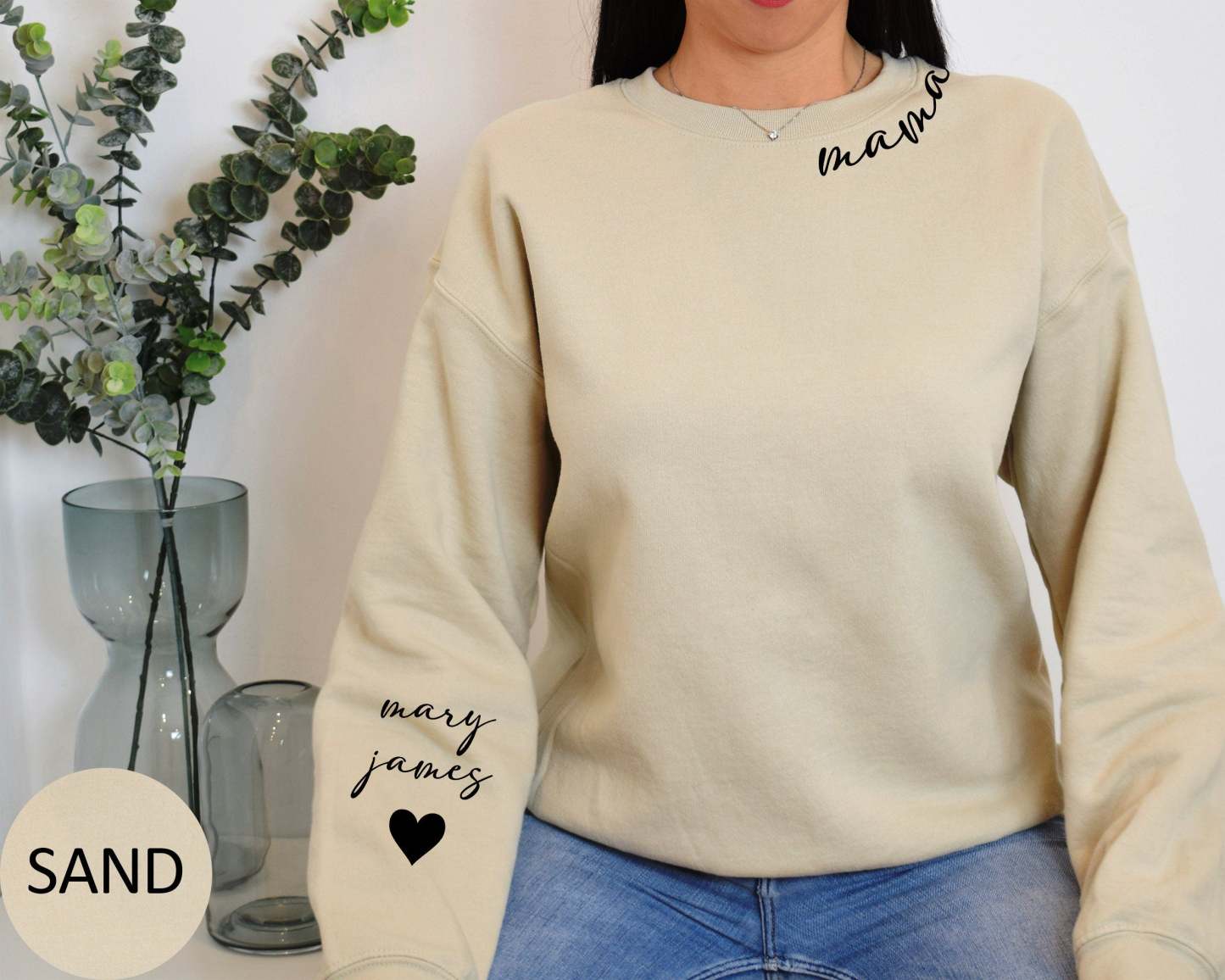 Plus Velvet Style-Custom Collar Mama Sweatshirt/Hoodie-ilovevango