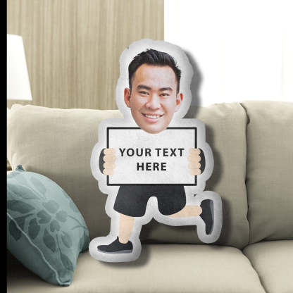 Custom Face Photo Pillow in Funny Idea Shape - Personalized 3D Photo Face Pillow - Custom Photo Pillow & Human Pillow-ilovevango
