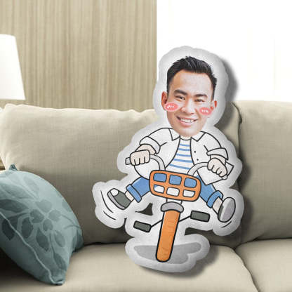 Custom Face Photo Pillow in Funny Idea Shape - Personalized 3D Photo Face Pillow - Custom Photo Pillow & Human Pillow-ilovevango