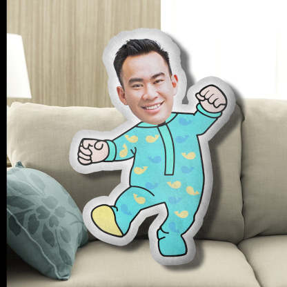 Custom Face Photo Pillow in Funny Idea Shape - Personalized 3D Photo Face Pillow - Custom Photo Pillow & Human Pillow-ilovevango