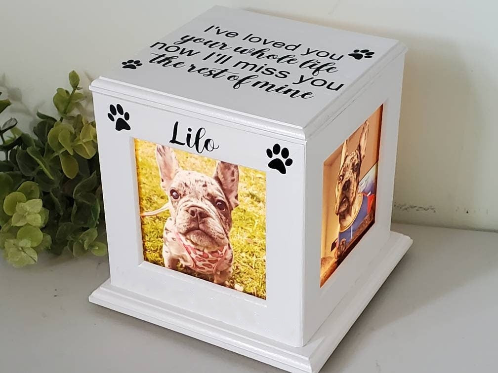 Pet Urn For Dogs Ashes, Pet Urn For Cats, Dog Urn With Picture, Cat Urn With Photo, Pet Memorial Cremation Urn , Urn For Dogs, Urn For Cats-ilovevango