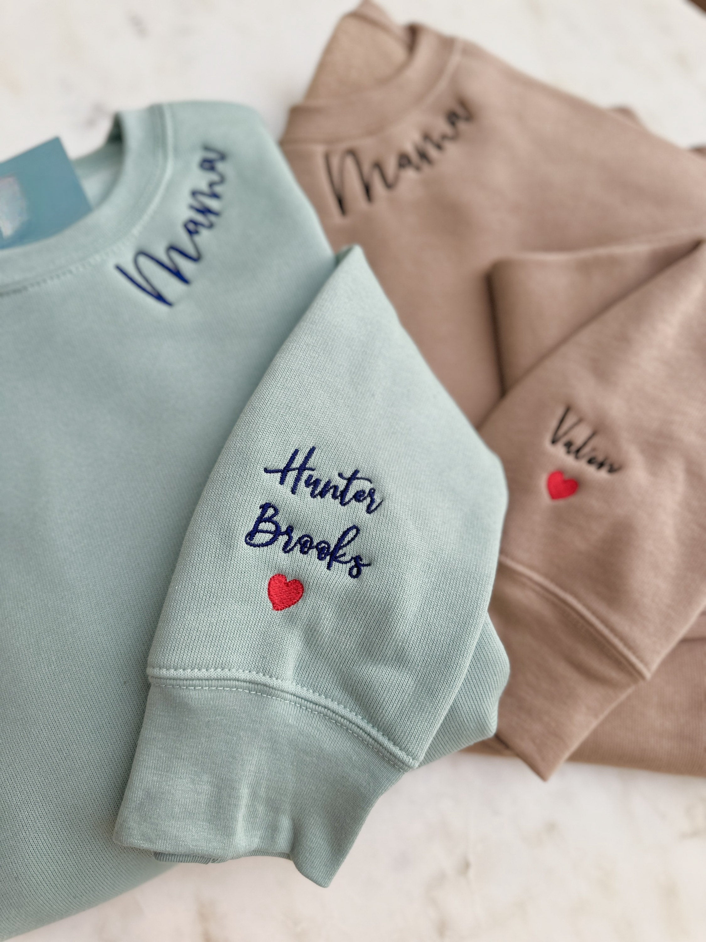 Personalized Sweatshirt for Mom, Nana, Grandma, Teacher, Mama Sweatshirt With Names, Custom Gift Sweatshirt, Personalized Gifts For Mom-ilovevango