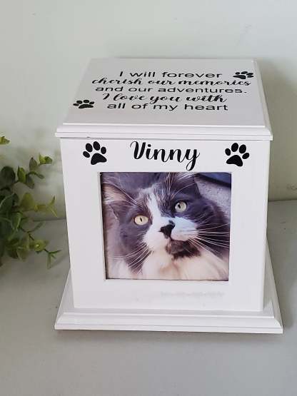 Pet Urn For Dogs Ashes, Pet Urn For Cats, Dog Urn With Picture, Cat Urn With Photo, Pet Memorial Cremation Urn , Urn For Dogs, Urn For Cats-ilovevango