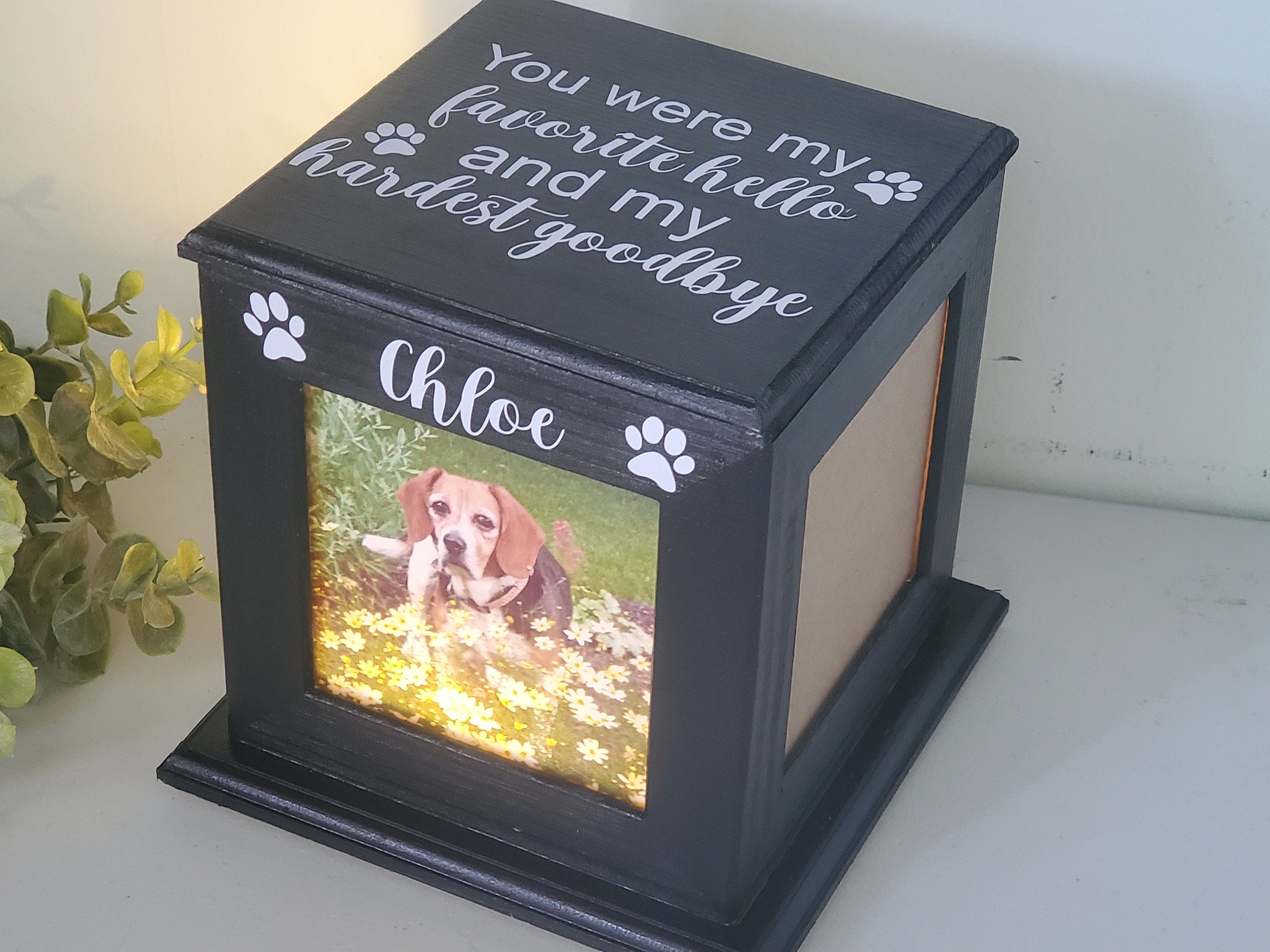 Pet Urn For Dogs Ashes, Pet Urn For Cats, Dog Urn With Picture, Cat Urn With Photo, Pet Memorial Cremation Urn , Urn For Dogs, Urn For Cats-ilovevango