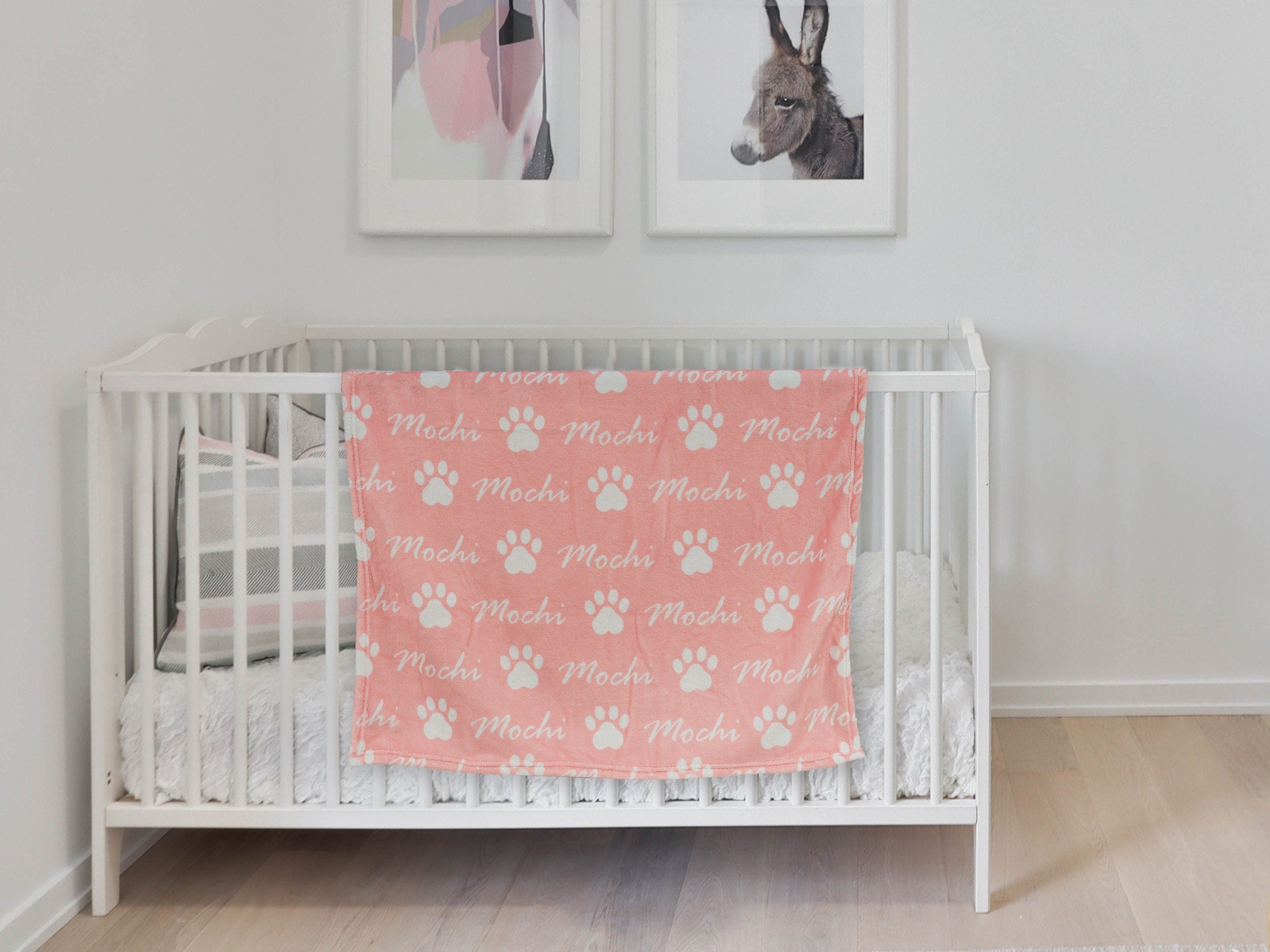 Custom Blanket For Dog, Puppy Name Blanket, Cat Plush Blanket, Dog Name Blanket, Gift For Dog Lover-ilovevango