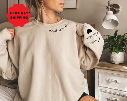 Plus Velvet Style-Custom Collar Mama Sweatshirt/Hoodie-ilovevango