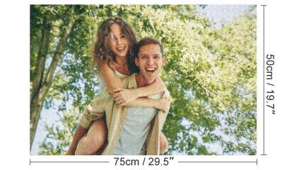 Custom Photo Puzzles,Personalized 300-500-1000 Piece Wooden Picture Puzzle,Customized Gifts for Her/Him-ilovevango