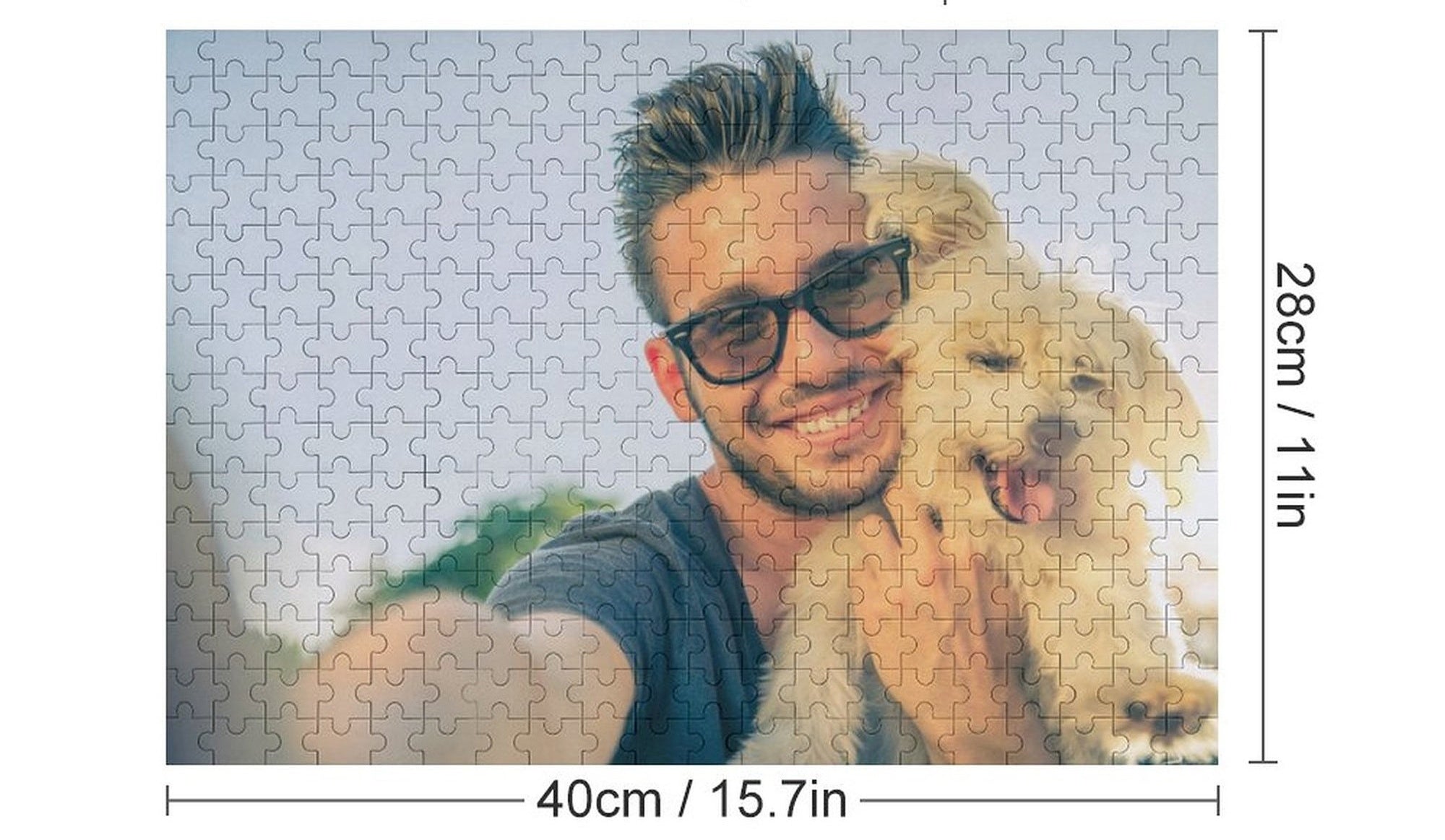 Custom Photo Puzzles,Personalized 300-500-1000 Piece Wooden Picture Puzzle,Customized Gifts for Her/Him-ilovevango