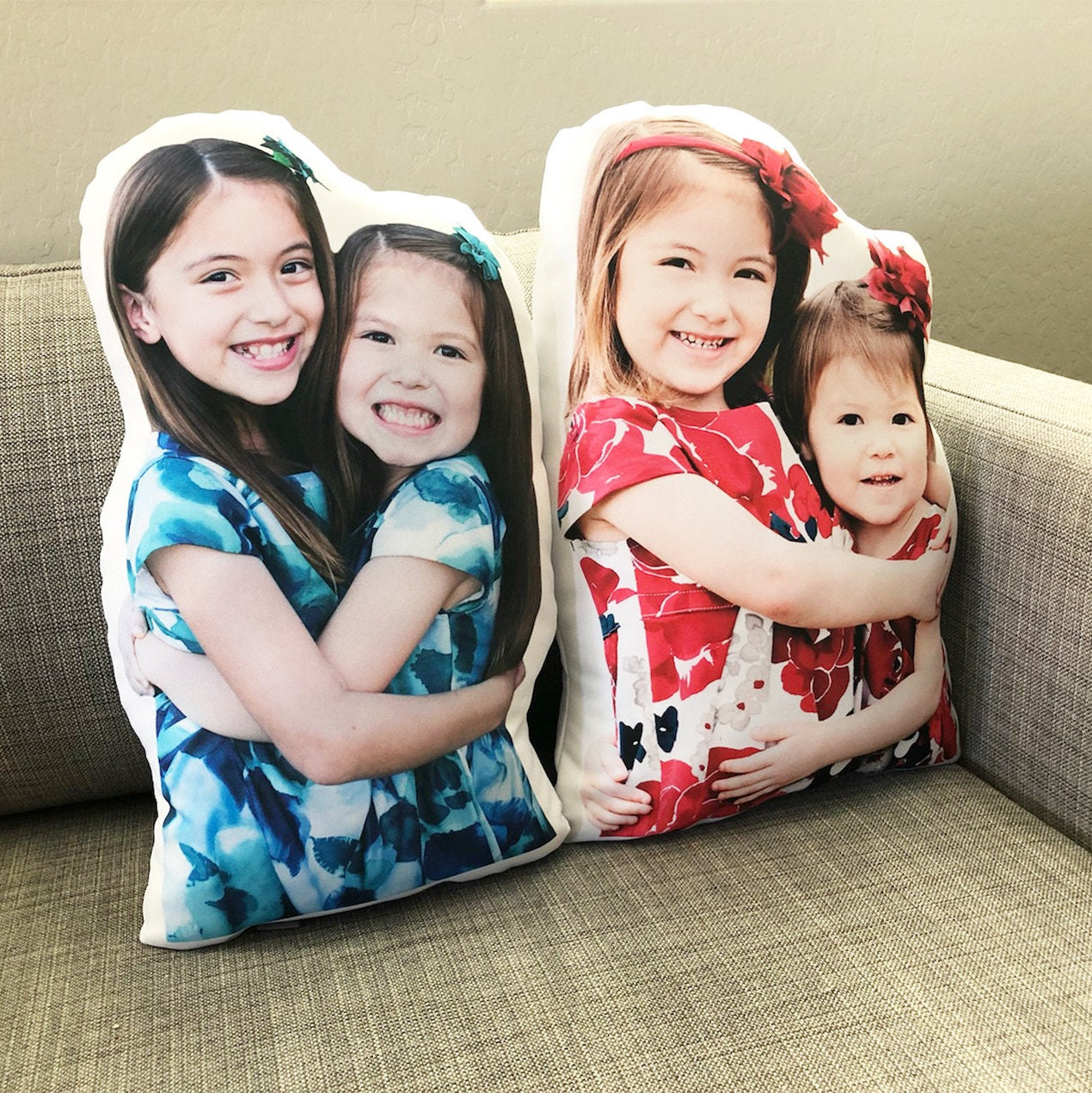 Custom 3D Human Photo Pillow | Double Sided Printing Option Custom Face Pillow | Personalized 3D Pillows With Your Favourite Photos-ilovevango