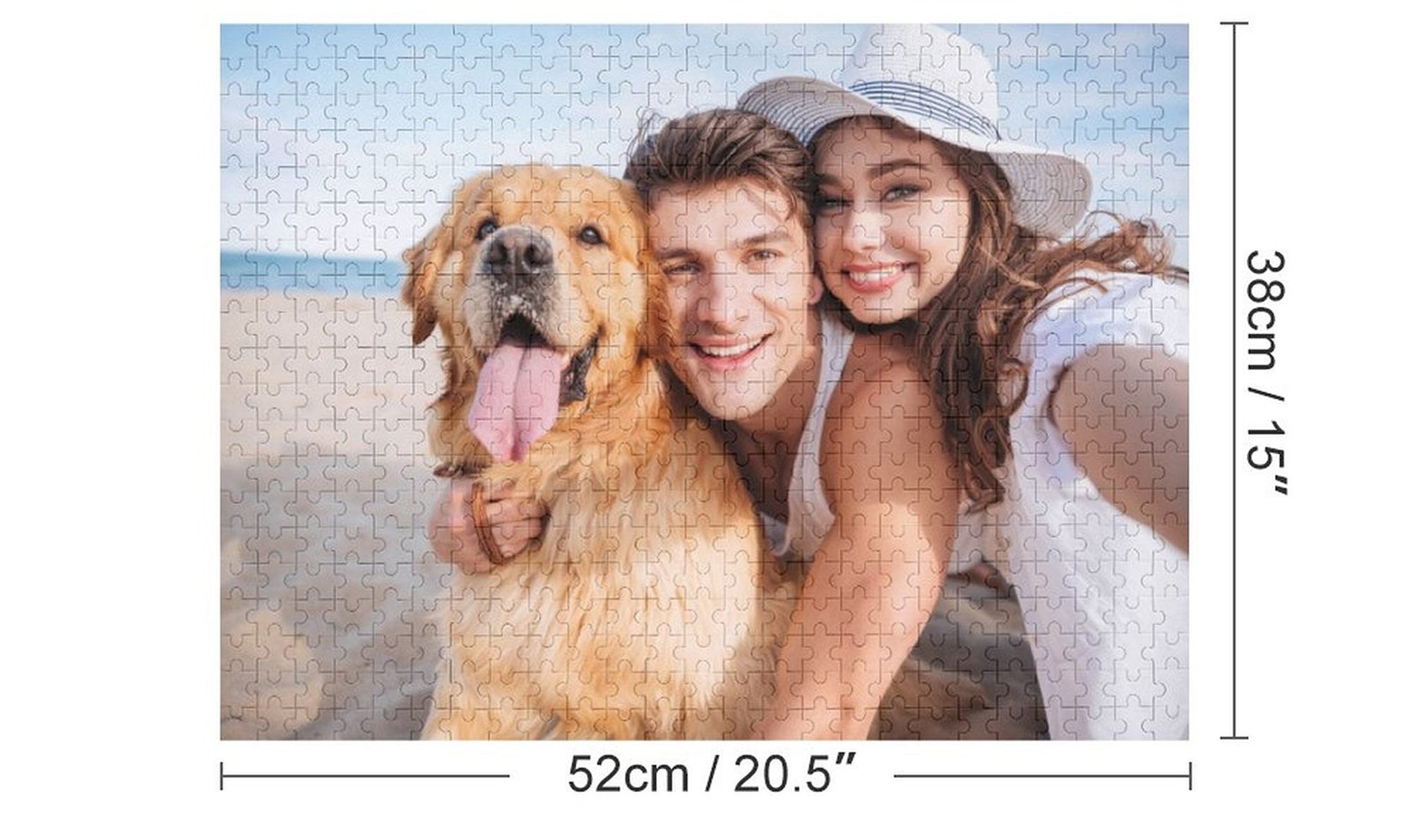 Custom Photo Puzzles,Personalized 300-500-1000 Piece Wooden Picture Puzzle,Customized Gifts for Her/Him-ilovevango
