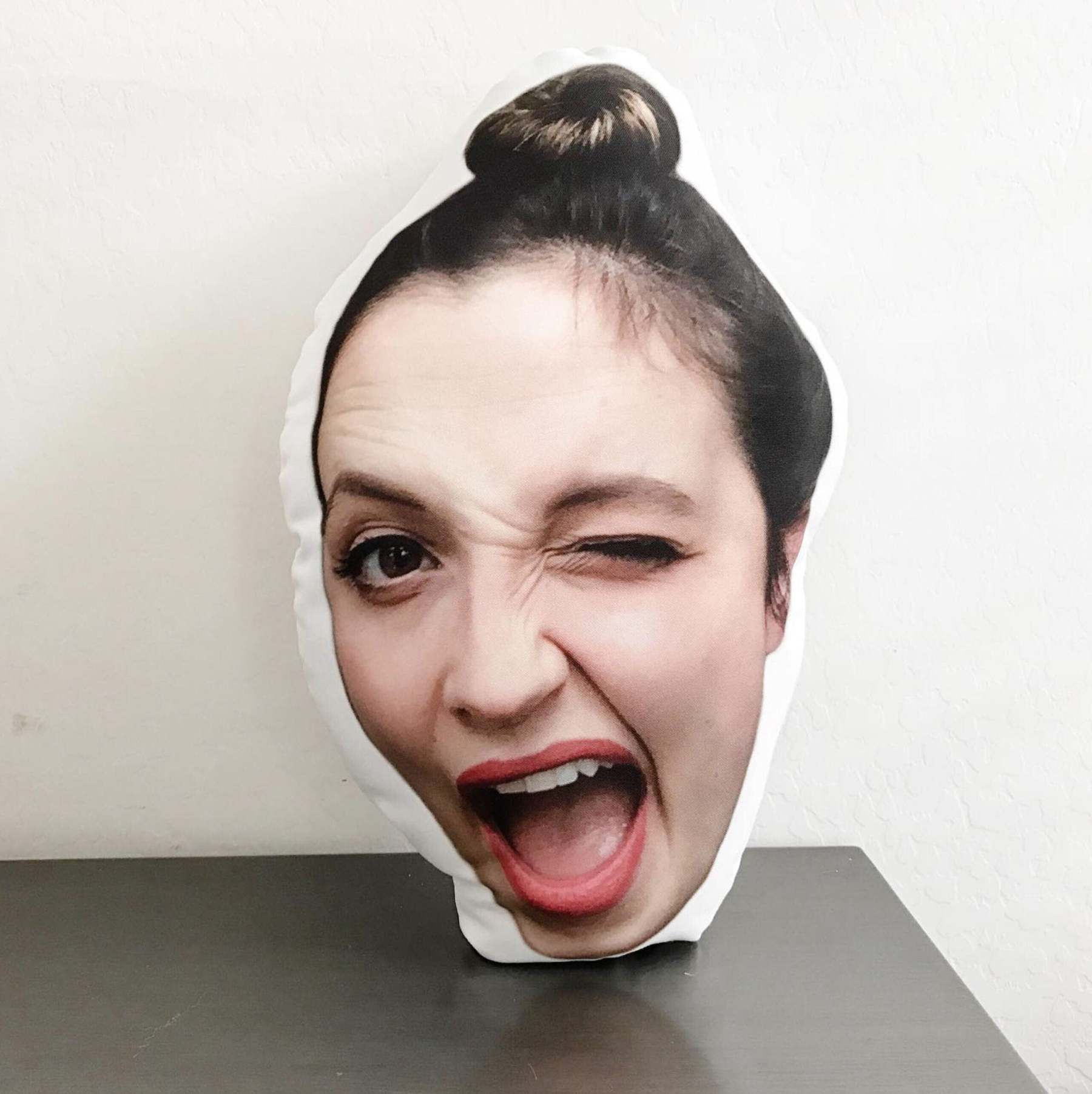 Custom 3D Human Photo Pillow | Double Sided Printing Option Custom Face Pillow | Personalized 3D Pillows With Your Favourite Photos-ilovevango