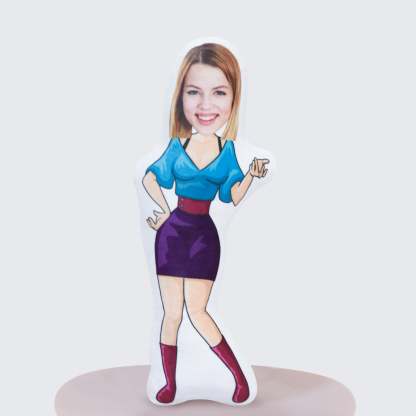 Custom Cowboy doll boyfriend photo pillow Girlfriend face Picture cushion Send husband birthday gift wife Christmas gift muscle men Toys-ilovevango