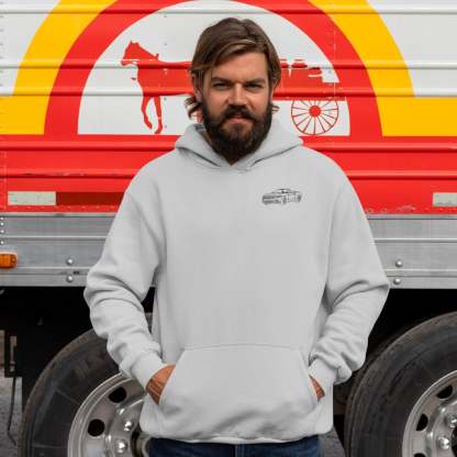 Custom Embroidery Car Photo Line Art Hoodie, Custom car outline Sweatshirt, hoodie, Personalized, Dad Gift, Custom sweatshirt, Gift for Him-ilovevango