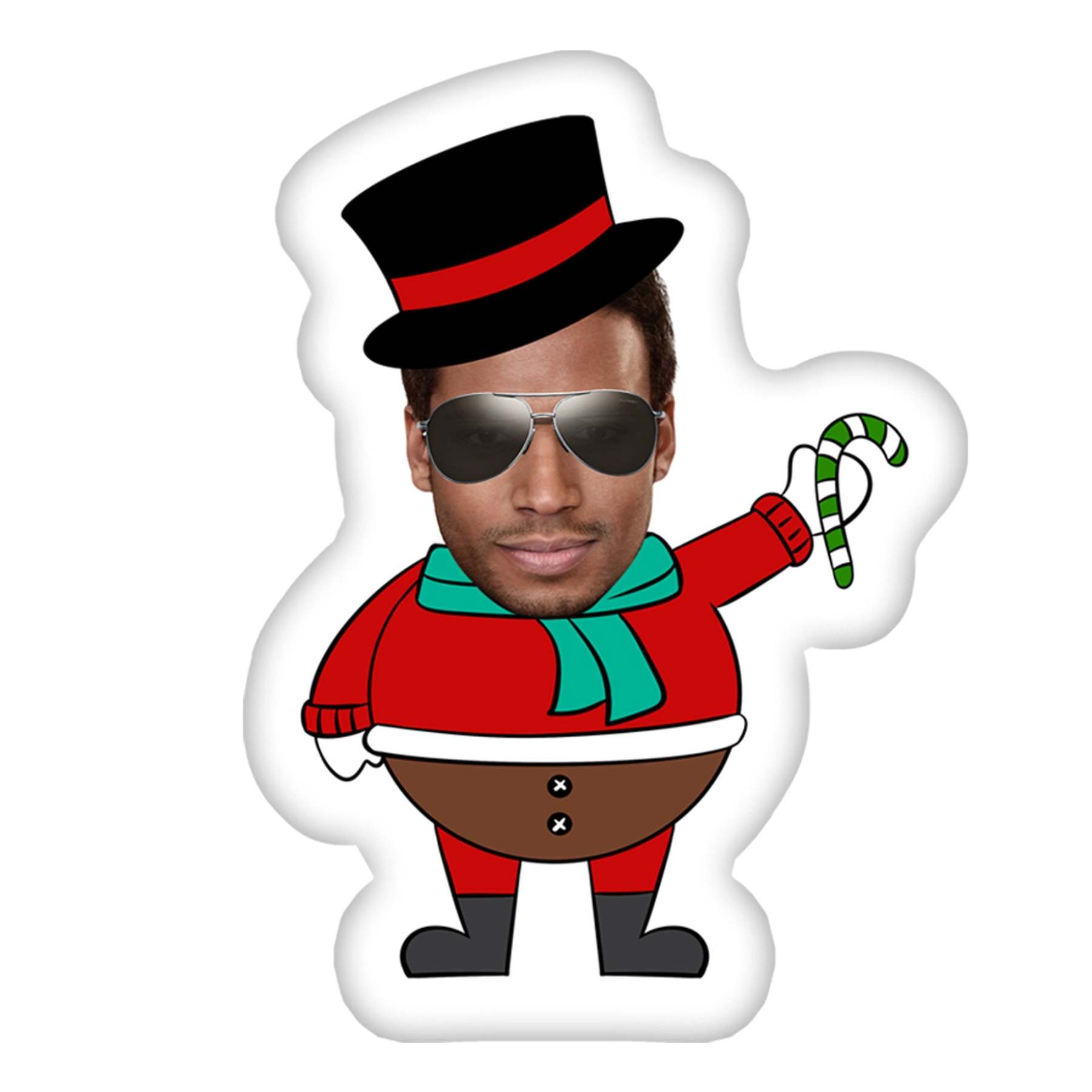 Customized christmas gift,Custom face pillow,A surprise gift for girl,Boy photo pillow,Personalise picture cushion,Santa Claus Doll Present-ilovevango