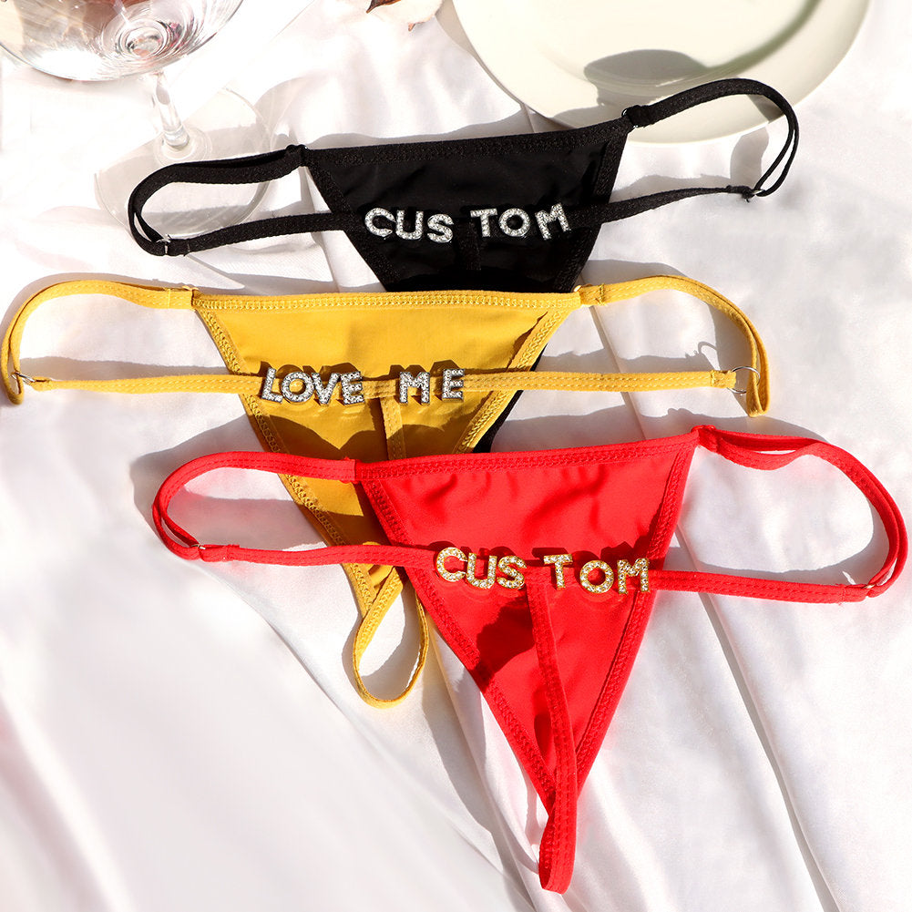 Customized Thong Chain, Thong Bikini, Custom Name Belly Chain, Personalized Waist Chain, Bikini Chain, Body Jewelry, New Year Gift for Her-ilovevango