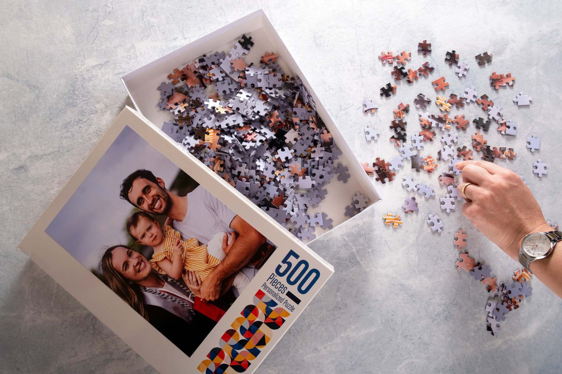 Personalized Puzzle, Large Piece Jigsaw Puzzles for Seniors Adults, Puzzles for Elderly, Custom Puzzle from Photo Large Pieces, Couples Gift-ilovevango