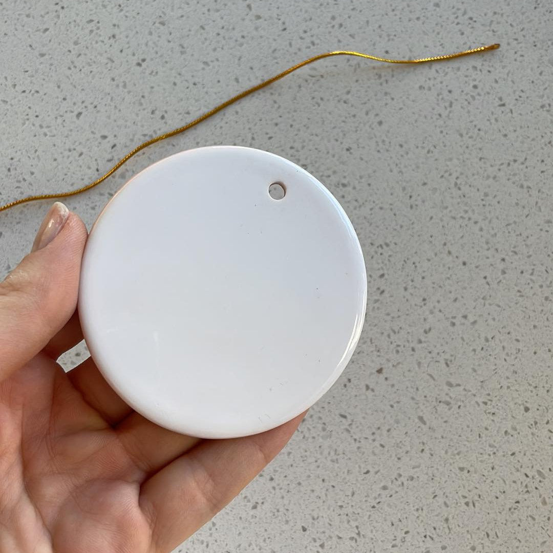 Babys First Christmas Ornament 2023, Custom Ceramic Baby Ornament, Personalized New Baby Gift