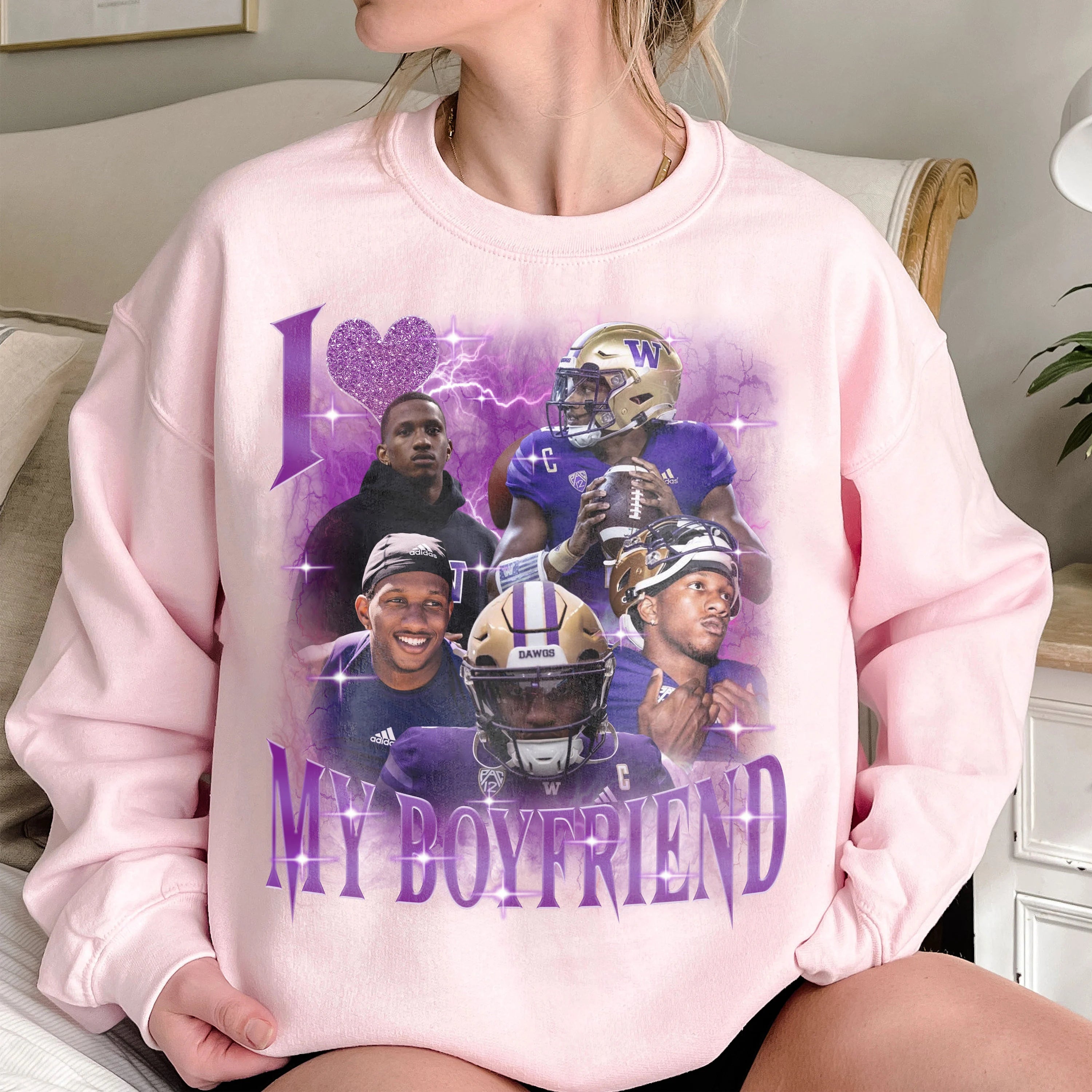 Custom Bootleg Rap Tee, I Love My Boyfriend Custom Photo Shirt, 90s Graphic Tee, I Heart My Boyfriend Shirt, Girlfriend Shirt, Couples Shirt-ilovevango