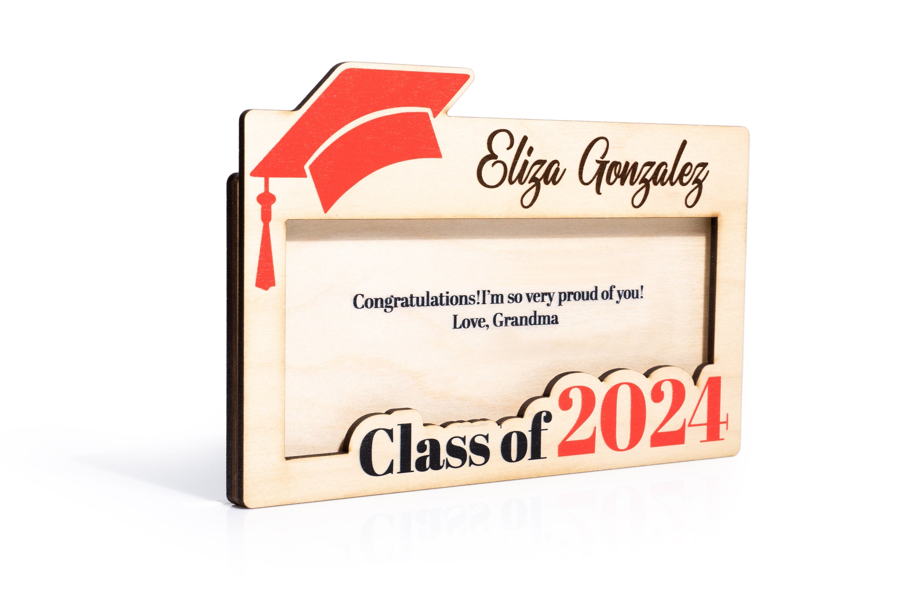 Graduation Money Holder Personalized, Graduation Gift, Class of 2024, High School Graduation, Gift for Graduates, High School Senior-ilovevango
