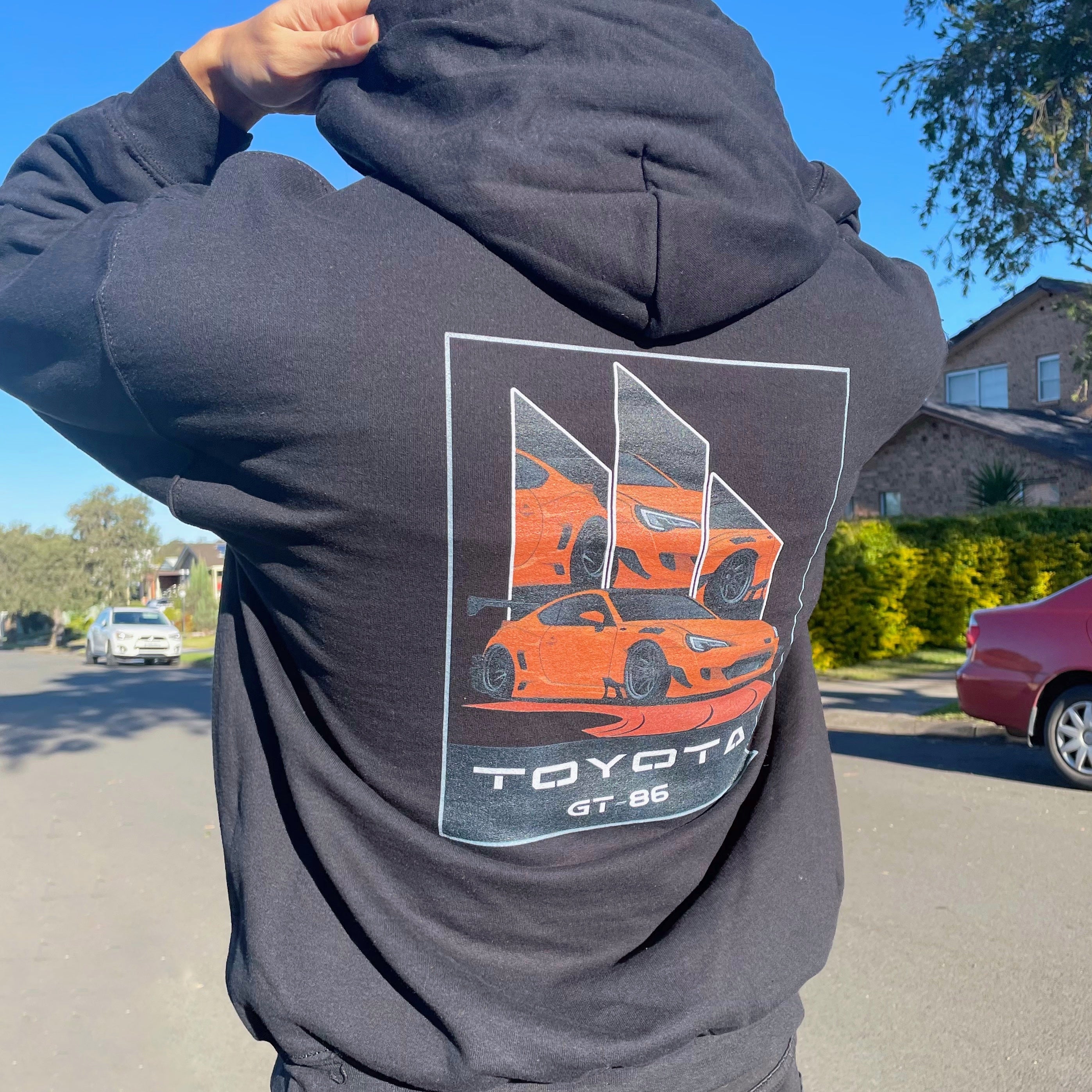 Customized Triple Track Star Retro Graphic Automotive T-shirt Sweatshirt Hoodie - Back-ilovevango