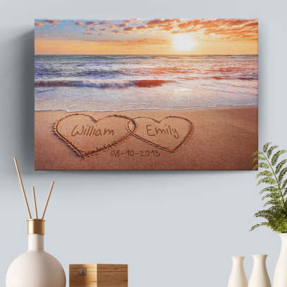 You Are My Everything - Couple Personalized Custom Horizontal Canvas - Gift For Husband Wife, Anniversary-ilovevango