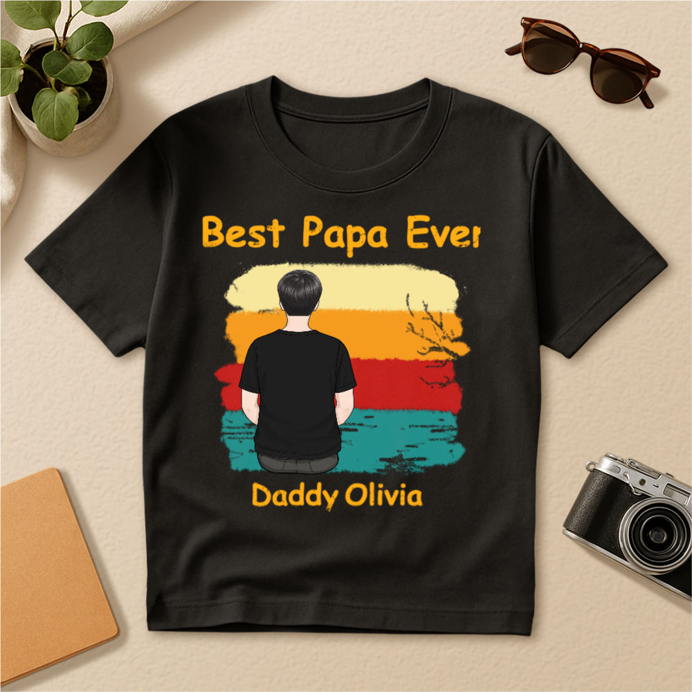 Custom Father's Day T-shirts With Choosing Multiple Cartoon Characters