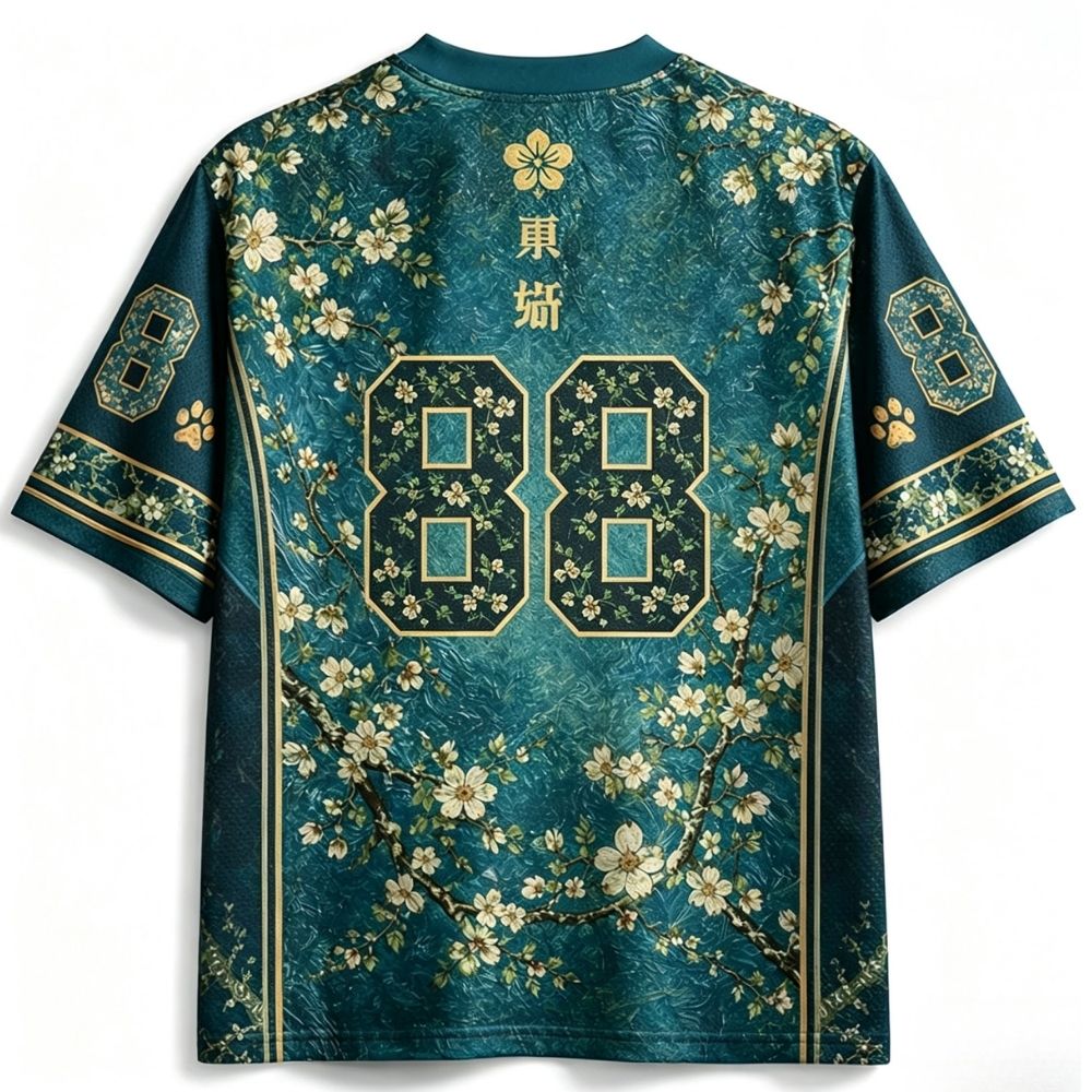 Jaws Almond Blossom Black Cat Jersey Shirts