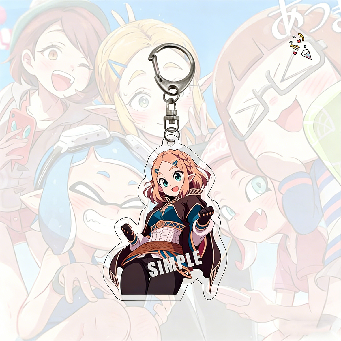 The Legend of Zelda Link Laminated Acrylic Keychain Game Peripheral